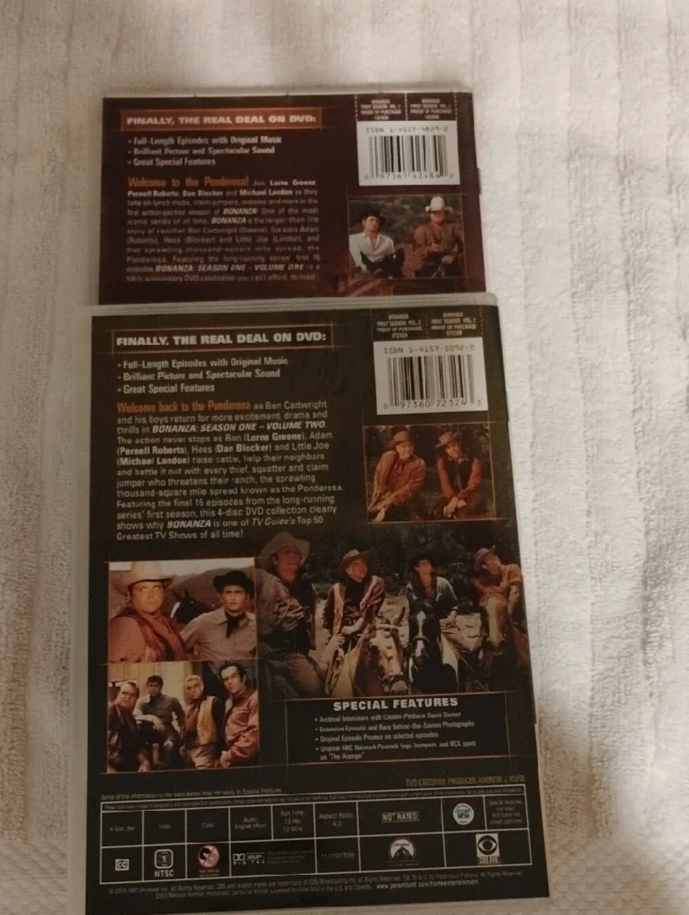 Bonanza DVD Set Season 1 Volumes 1&2